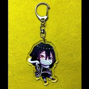 Demon Slayer Kimetsu no Yaiba anime Obanai Iguro keychain